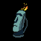 Flaming Moai
